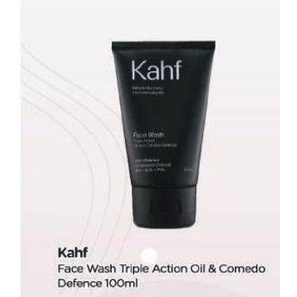 Kahf Man Facial Wash - Skin Energizing and Brightening | Triple Action Oil and Comedo Defense | Oil and Acne Care | Gentle Exfoliating