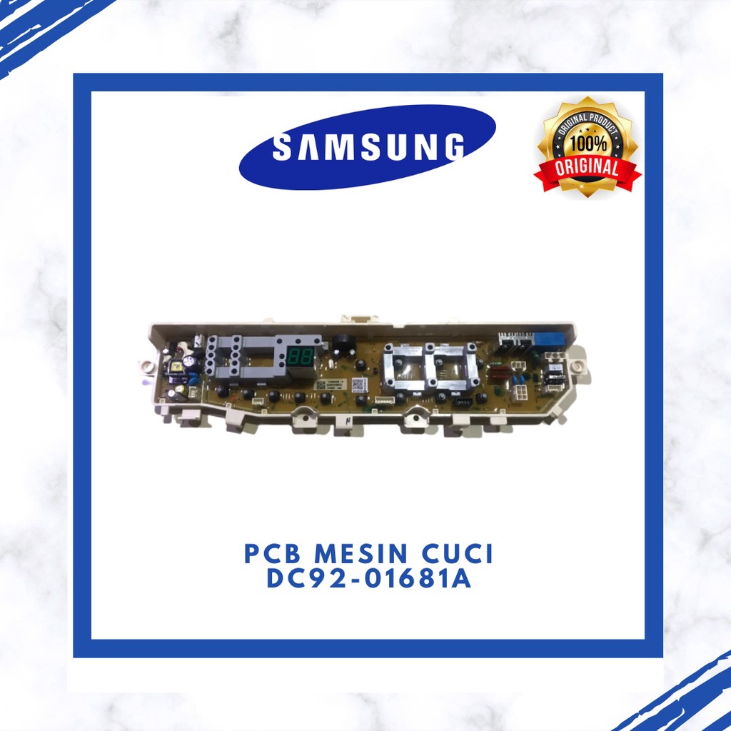 PCB MODUL MAIN MESIN CUCI SAMSUNG DC92-01681A / DC92-01681B /  DC92-01681C /  DC92-01681D ORIGINAL  WA70H4000SW /wa75h4200sg (HANYA MODUL MAIN SAJA BELUM TERMASUK MODUL DISPLAY)