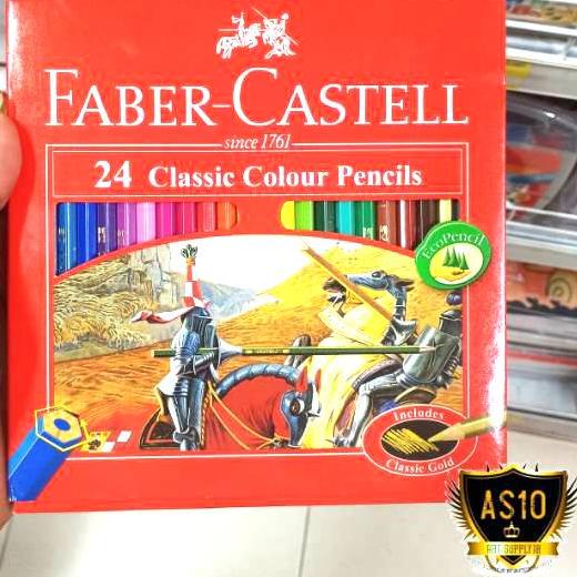 

[QJ62S] Tren .Pensil warna Faber Castell Classic colour - 24 warnah,.,.