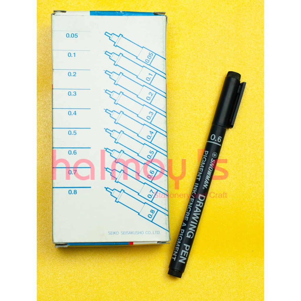 

DRAWING PEN SNOWMAN 700 FT 700 BLACK / HITAM 0.6