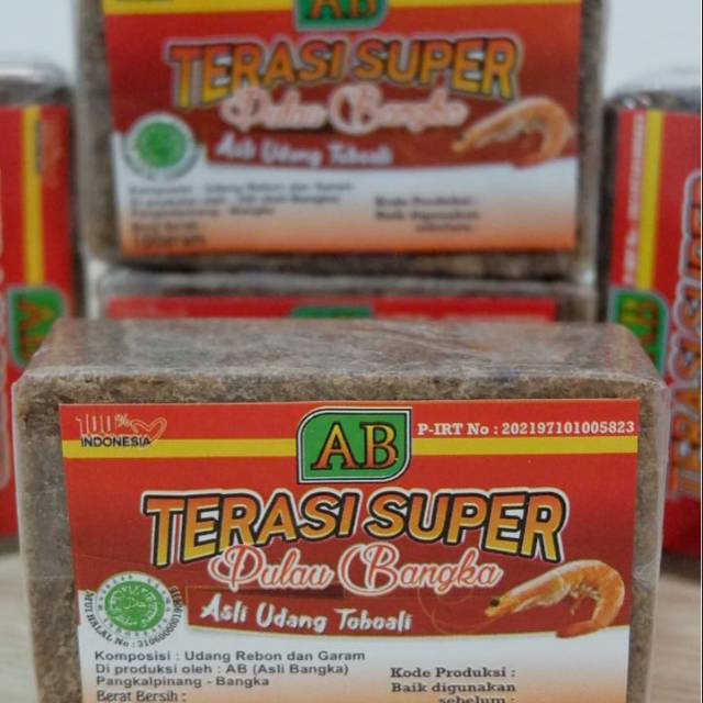 

Terasi AB (Terasi Asli Bangka) berat 100gram