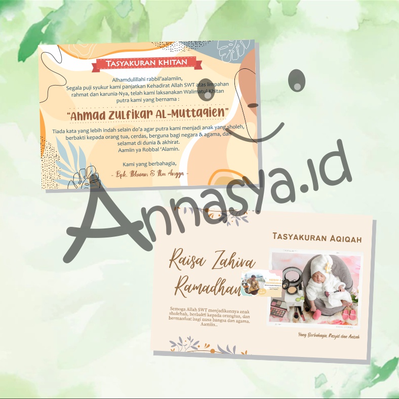 

Stiker Tasyakuran Anak / Aqiqah /Selapanan