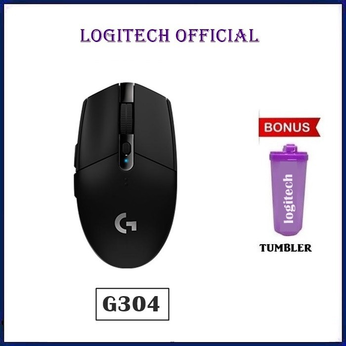 Logitech G304 Lightspeed Wireless Gaming Mouse - Logitech G-304 - Black MURAH