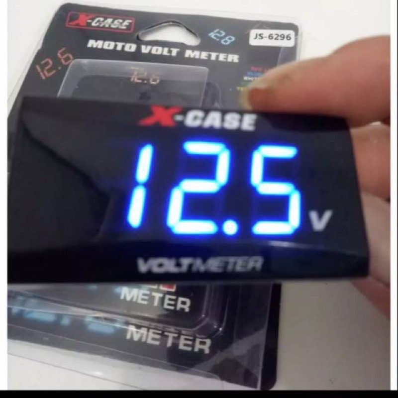 VOLTMETER AKI 3in1 JAM SUHU VOLT METER AKI MOTOR UNIVERSAL HONDA YAMAHA SUZUKI NMAX PCX AEROX SCOOPY VIXION BEAT VARIO SATRIA FU DLL