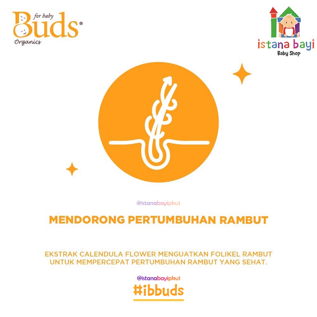 Buds Organics Hair Volume Booster 100ml - Penumbuh / penebal rambut bayi