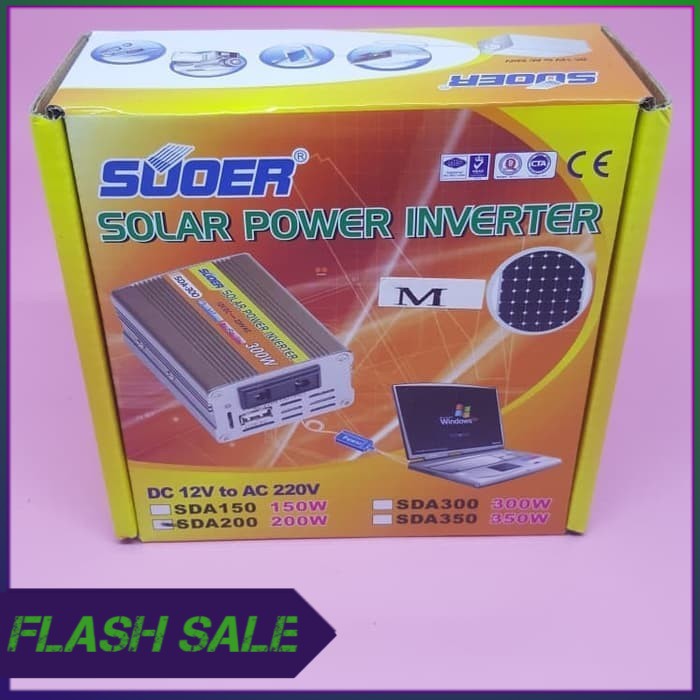 Solar power inverter SDA200 SUOER   power inverter mobil
