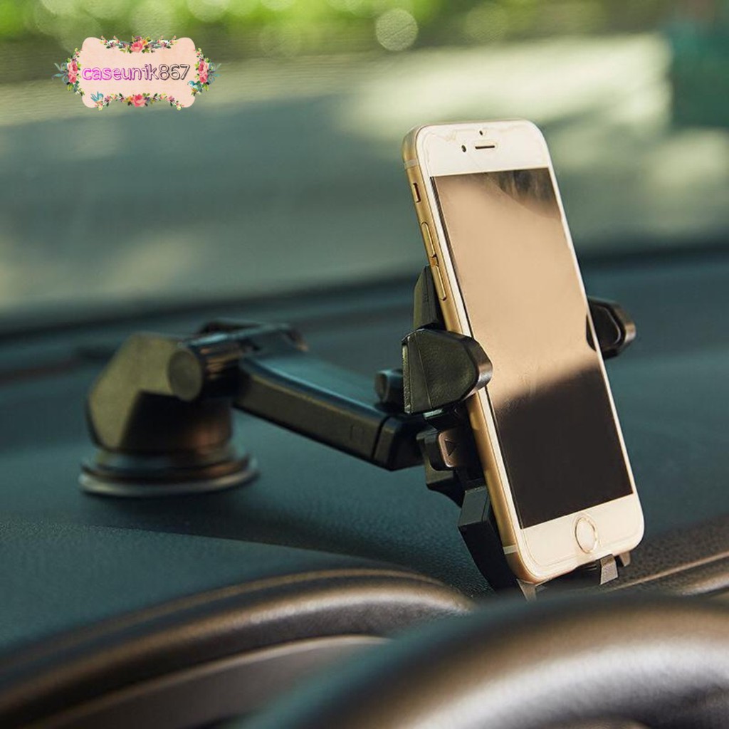 Long neck one touch car Original Holder mobil dudukan Hp GPS handphone smartphone CS2182