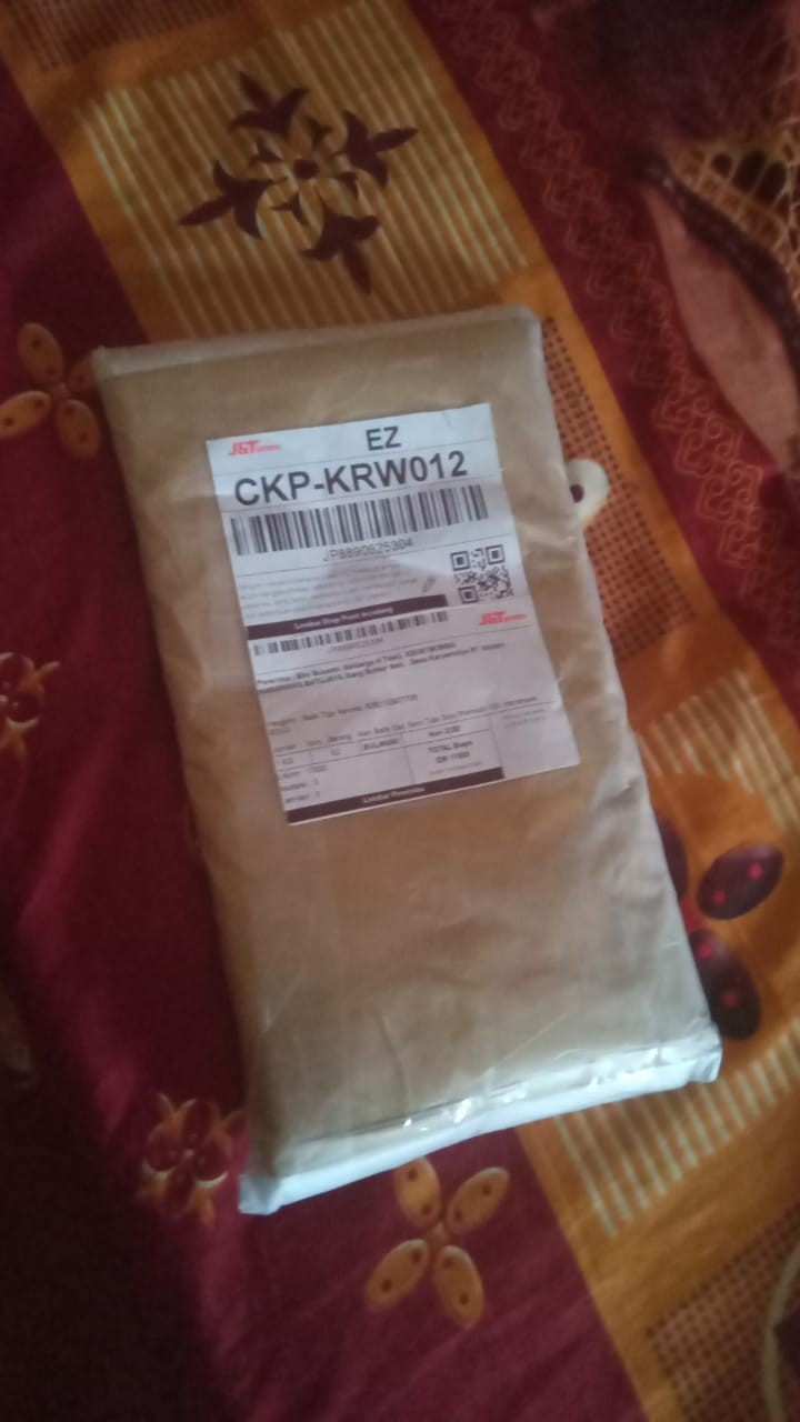 Kain Batik Cap Semi Tulis Solo Premium 100% Handmade Bunga Navy Cream Katun Primis Super