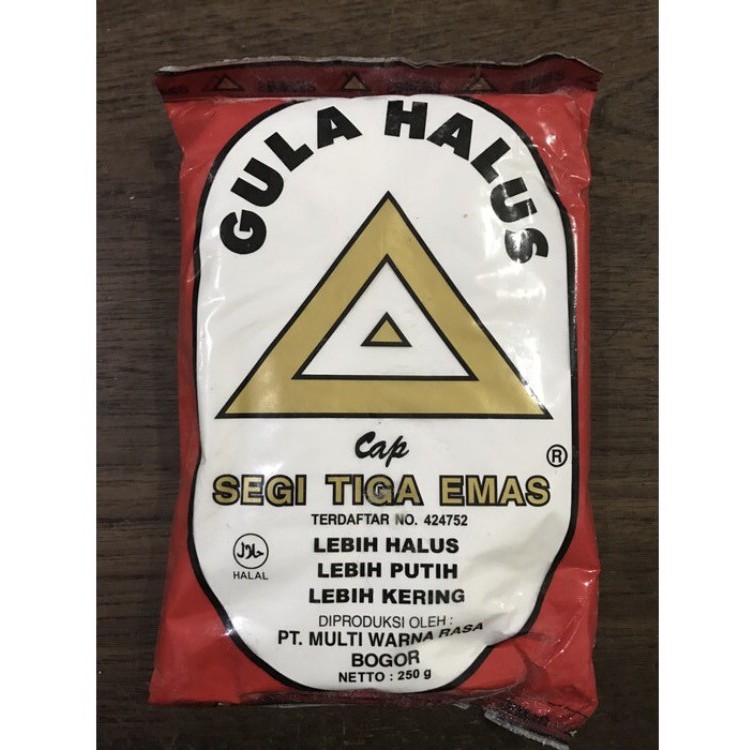 

Gula Halus Cap Cap Segitiga Emas 20x250gr - Gosend Only!!!
