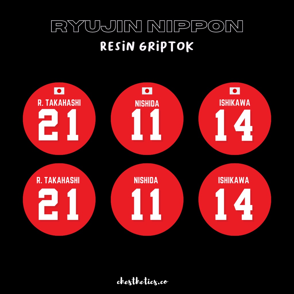 Ryujin Nippon Japan Volleyball Resin Griptok Ran Takahashi Yuji Nishida Yuki Ishikawa