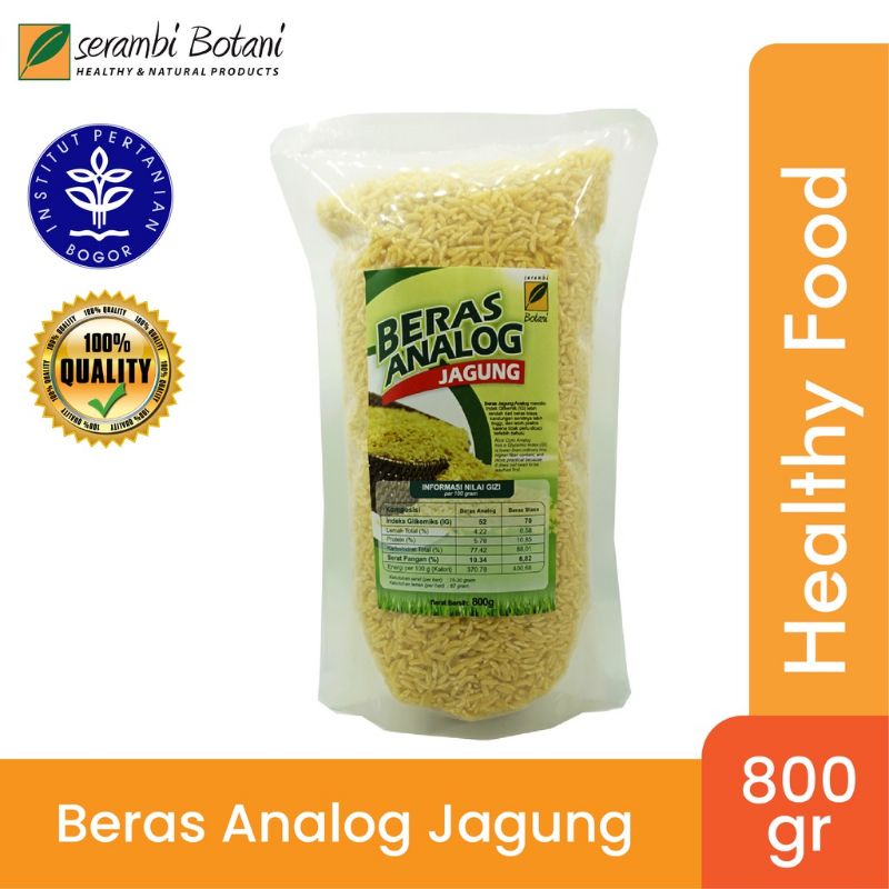 

Beras Jagung Analog Serambi Botani 800g