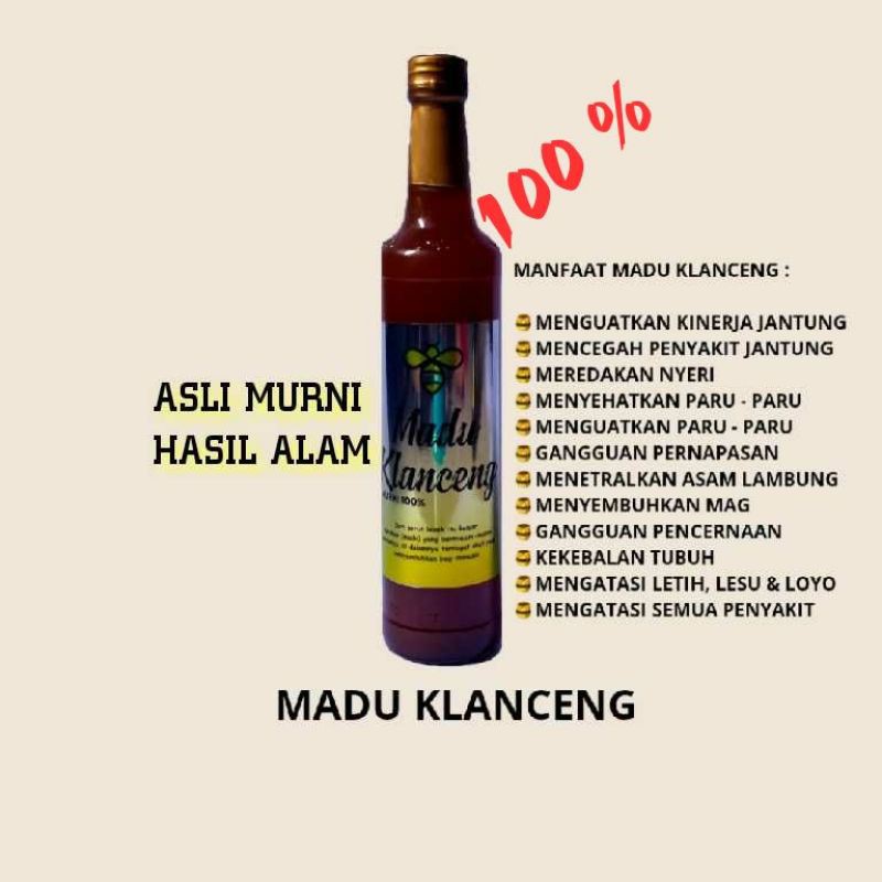 

Madu Klanceng 600 ML Geratis 170 ML Madu Hutan