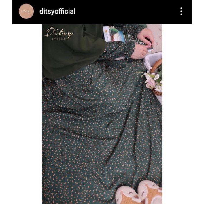 READY  FLAKES Seaweed Ditsy Nightgown size XL Ditsy