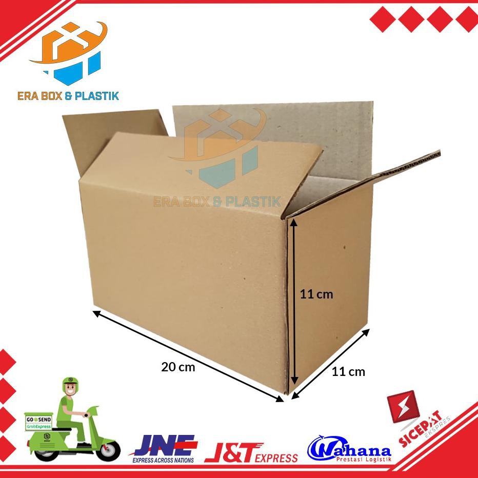 

SHOPEE MALL Kardus 20x11x11 cm | Box | Karton Packaging | Dus Kotak Kado Murah | 1 Pack @10 Pcs