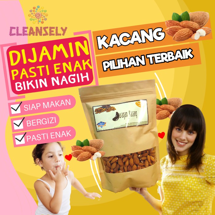 

Makanan Ringan Kacang Almond Snack Camilan Cemilan Almond Zaman Now Kekinian Panggang CS4Almond