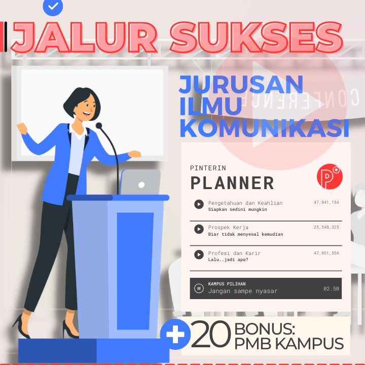 

Daily Planner Kuliah Jurusan Ilmu Komunikasi | Test SNMPTN-SBMPTN-UTBK Weekly Binder Loose leaf B5