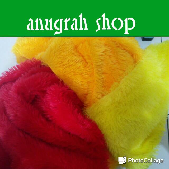 kain bulu boneka panjang 2cm/20 mm uk 150x90cm