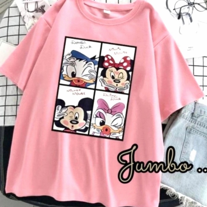 Kaos Wanita/ Kaos Disney/ Kaos Import/ Kaos Jumbo