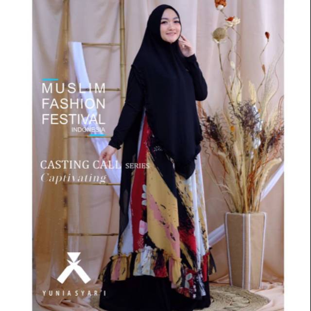 CASTING CALL SERIES Original By Yunia Syari. Gamis set best seller premium HQ cantikk elegan