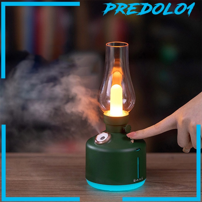 [PREDOLO1] Humidifier Creative Kerosene Lamp Essential Oil Diffuser Humidifier Mute Colorful Night Light for