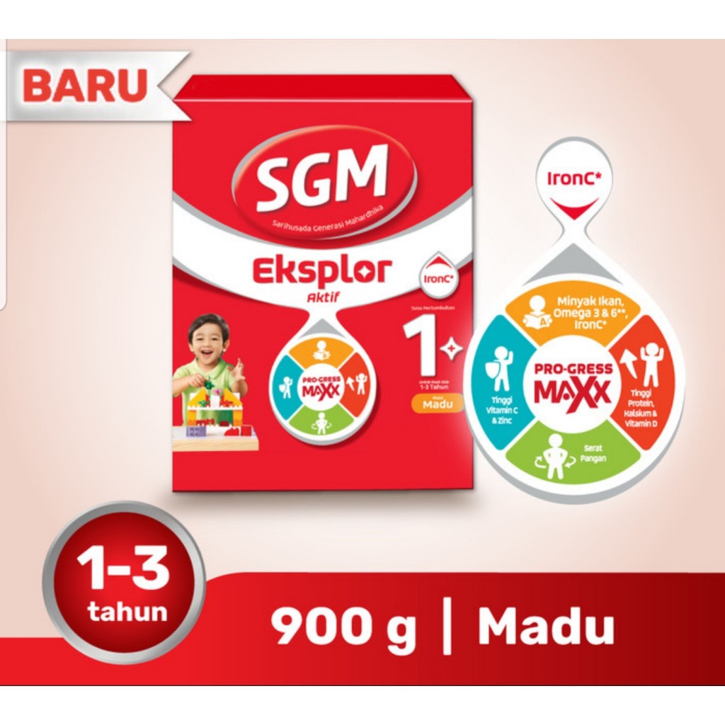 Sgm Eksplor 1+ Vanila / Madu 900gr / Toko Makmur Online