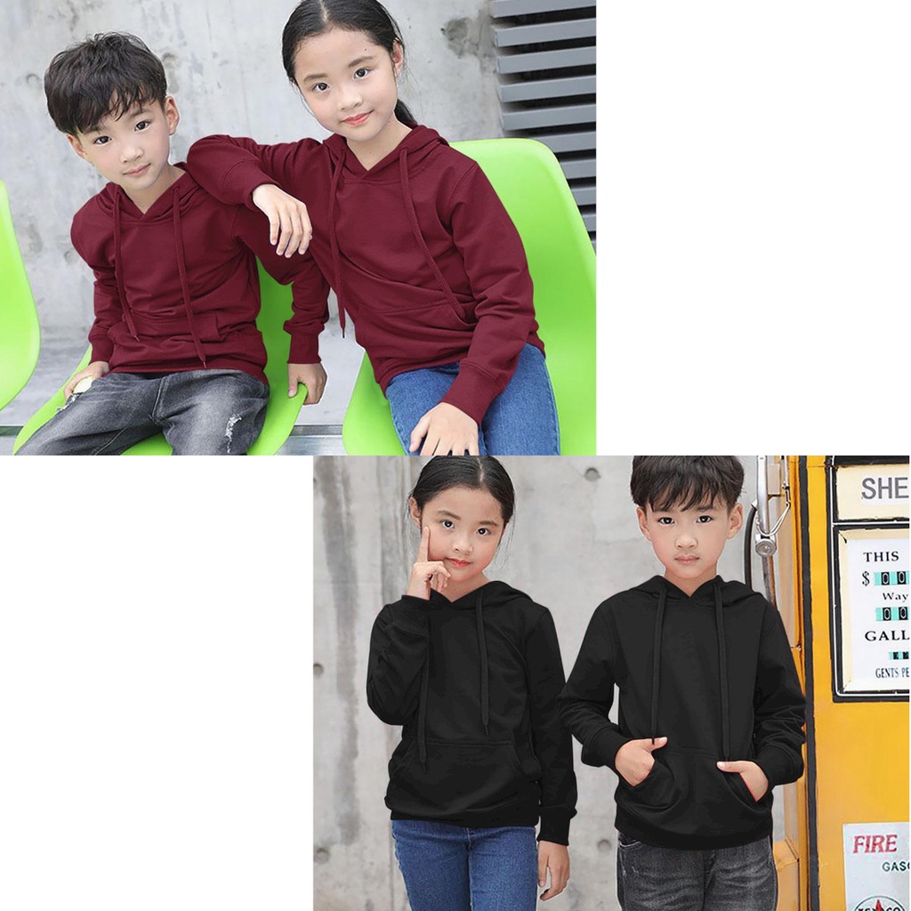 Asgard777 - HOODIE POLOS ANAK / hoodie anak / switer polos anak / sweater polos / terbaru / terlaris