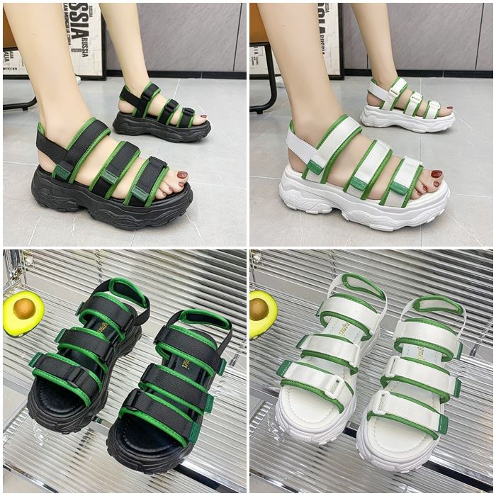 BJS9183 - BLACK/WHITE - Sandal Gunung Fashion Comfy Wanita Cantik SELOP SEPATU SANDAL HAK FASHION IMPORT TERMURAH TERLARIS TERBARU BAGSTORE JAKARTA JSS9183