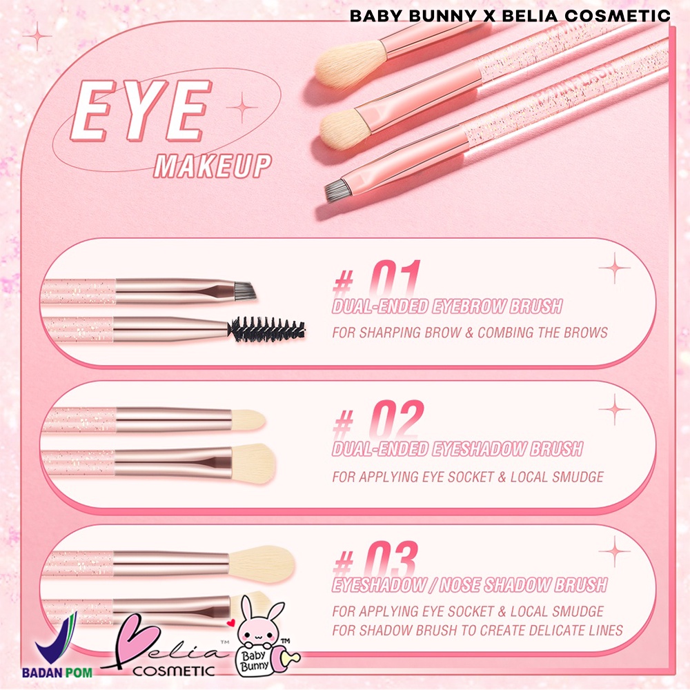 ❤ BELIA ❤ PINKFLASH Make Up Brush Series PF-T04 | Beauty Brush | Makeup Tool | Kuas Make Up | Pink Flash