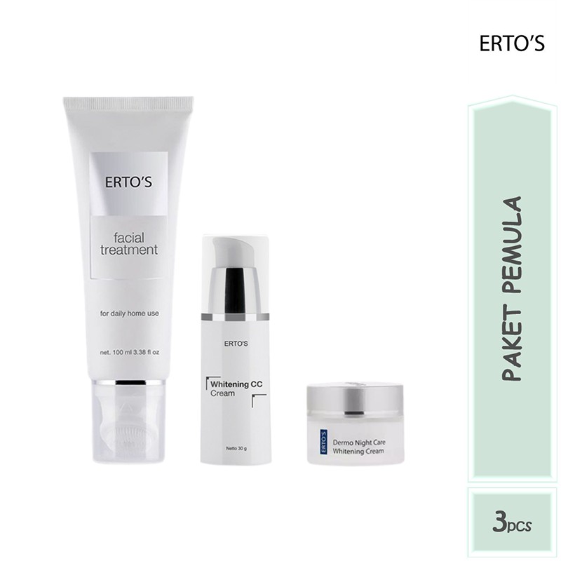 Ertos Paket Pemula Facial Treatment Cc Cream Night Cream Indonesia