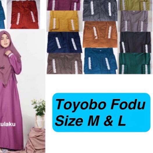 ✈ Gamis Toyobo FODU Lengan Renda ❁