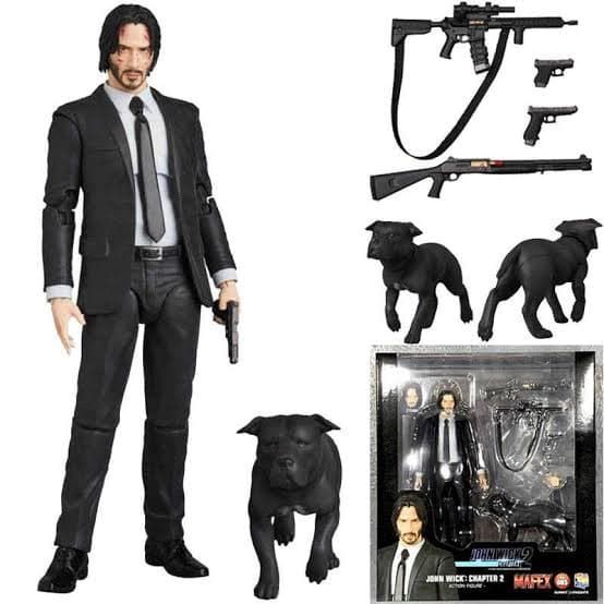 Mafex John Wick Action Figure Movie Keenu Reeve