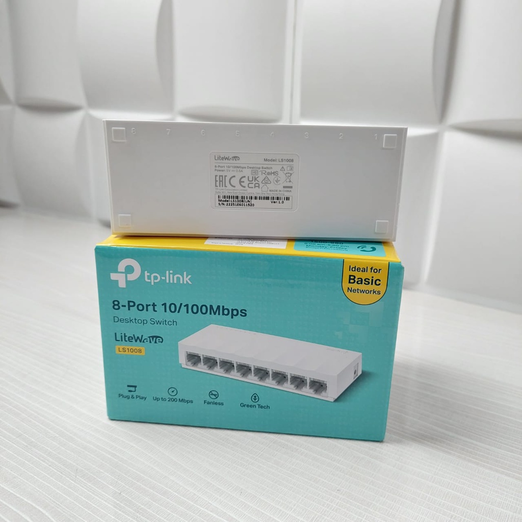 Tp -link 8-Port 10/100Mbps  Desktop Switch  8-port 10/100Mbps Desktop Switch LiteWave LS1008