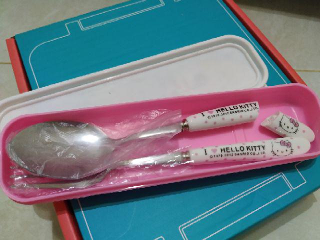 Sendok Garpu Anak Keramik Gambar Karakter