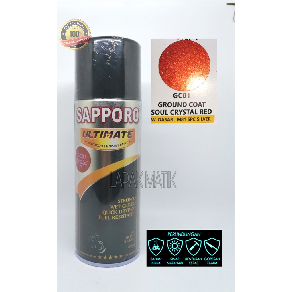 Pilok Sapporo Ultimate SOUL CRYSTAL RED GC01 400ML