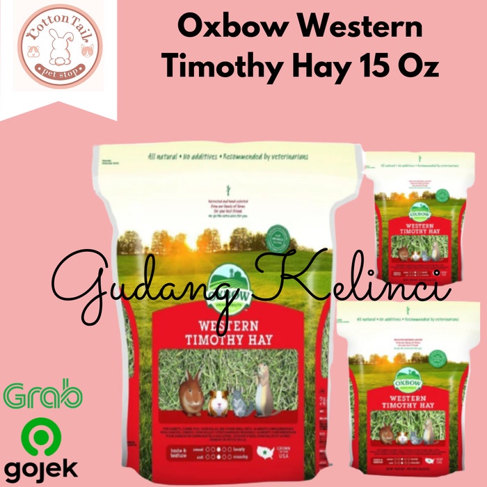 Oxbow Timothy Hay 15 oz 425 gram - Makanan Kelinci / Guinea Pig
