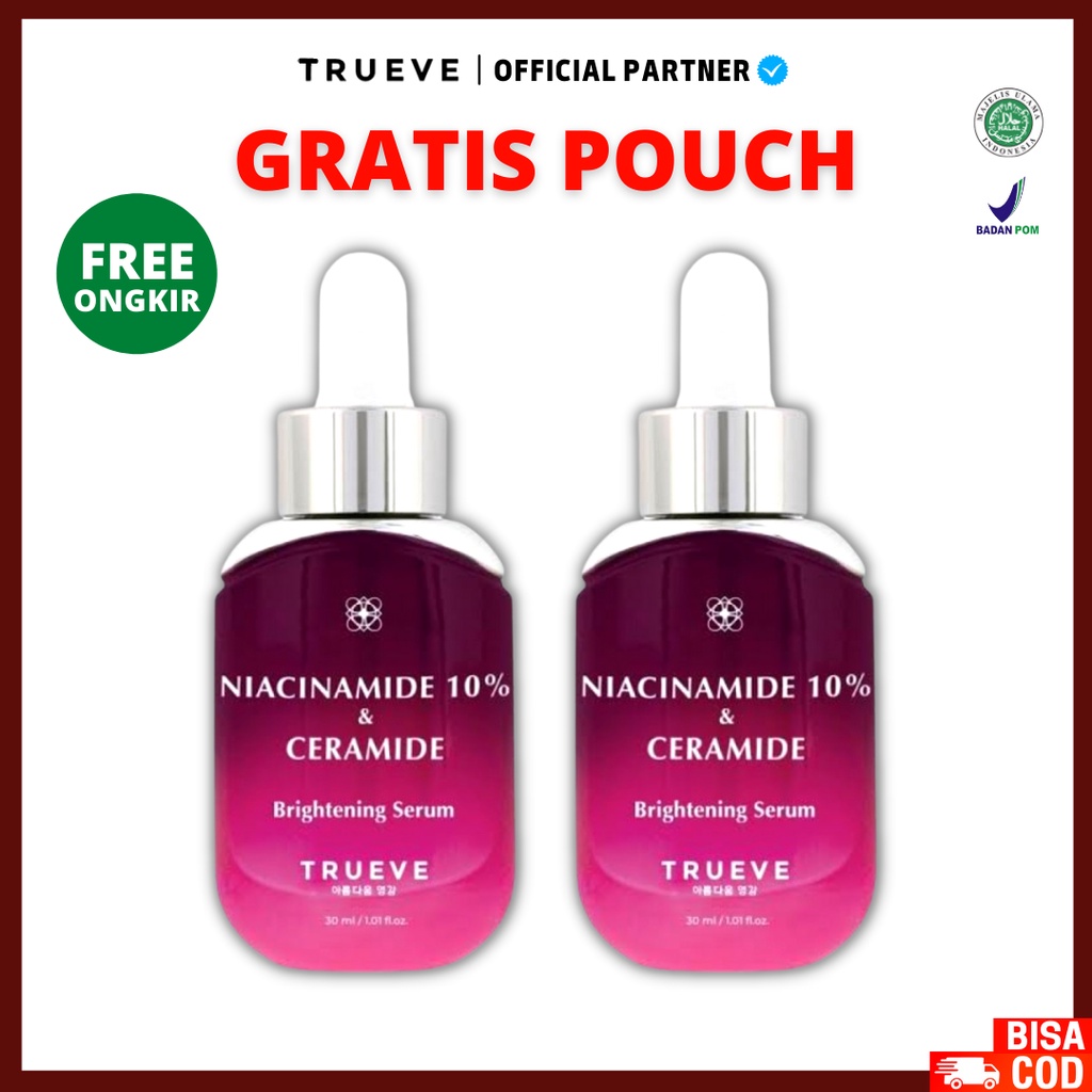 TRUEVE NIACINAMIDE 10% &amp; CERAMIDE Brightening Serum - Serum Wajah Trueve 30ml