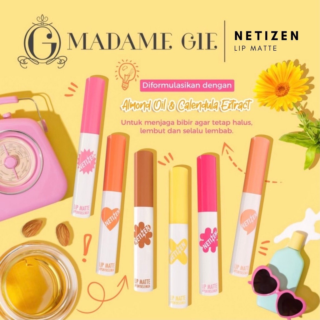 MADAME GIE Lip Matte Netizen / Lipstick / Lip Cream