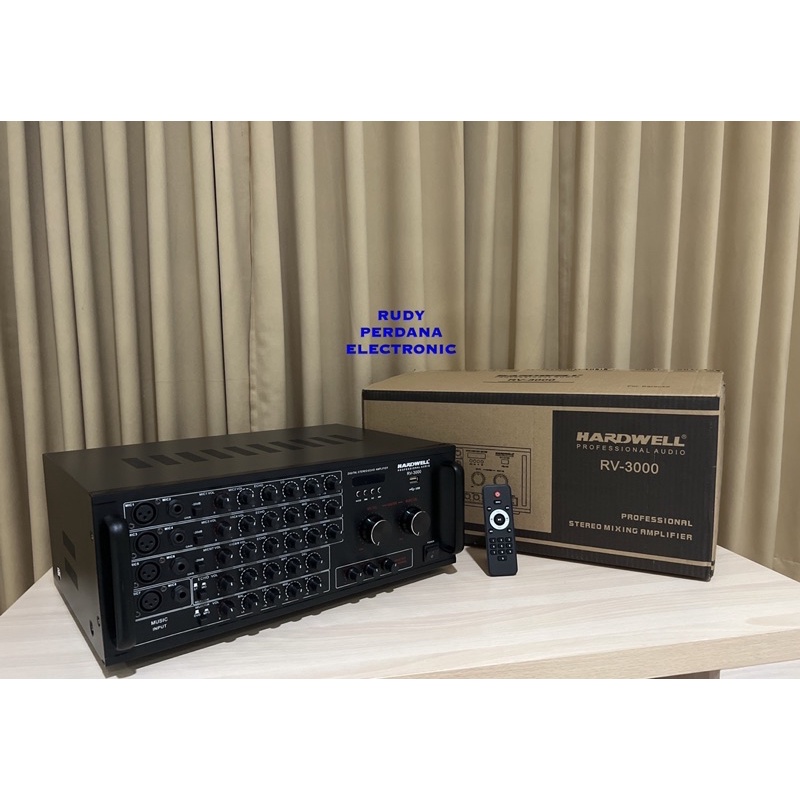 AMPLIFIER POWER AUDIO KARAOKE BLUETOOTH 750 WATT HARDWELL RV-3000