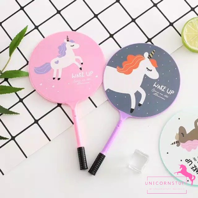 Bolpoin Kipas Unicorn Anak Sekolah Pena Pulpen Cewek Lucu Karakter