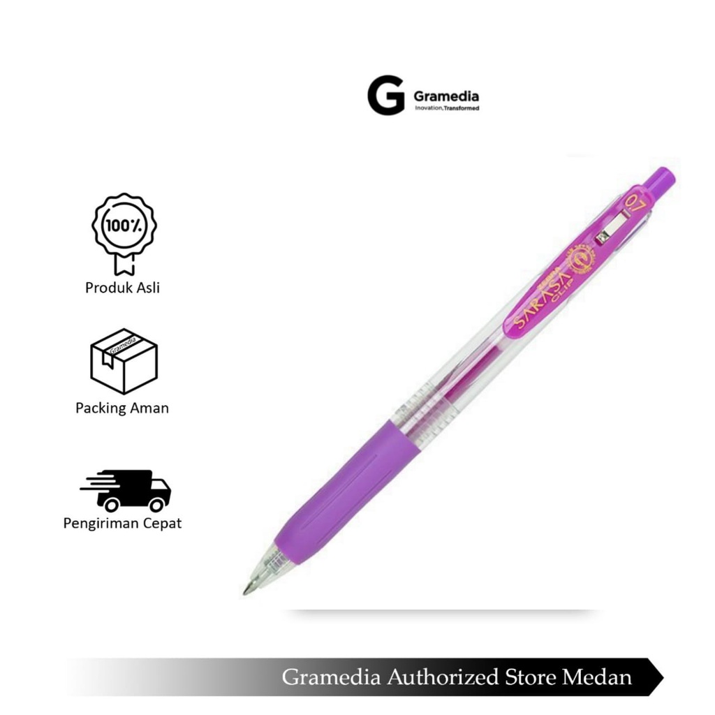 

Gramedia Medan - ZEBRA SARASA CLIP 0.5 VIOLET /PC