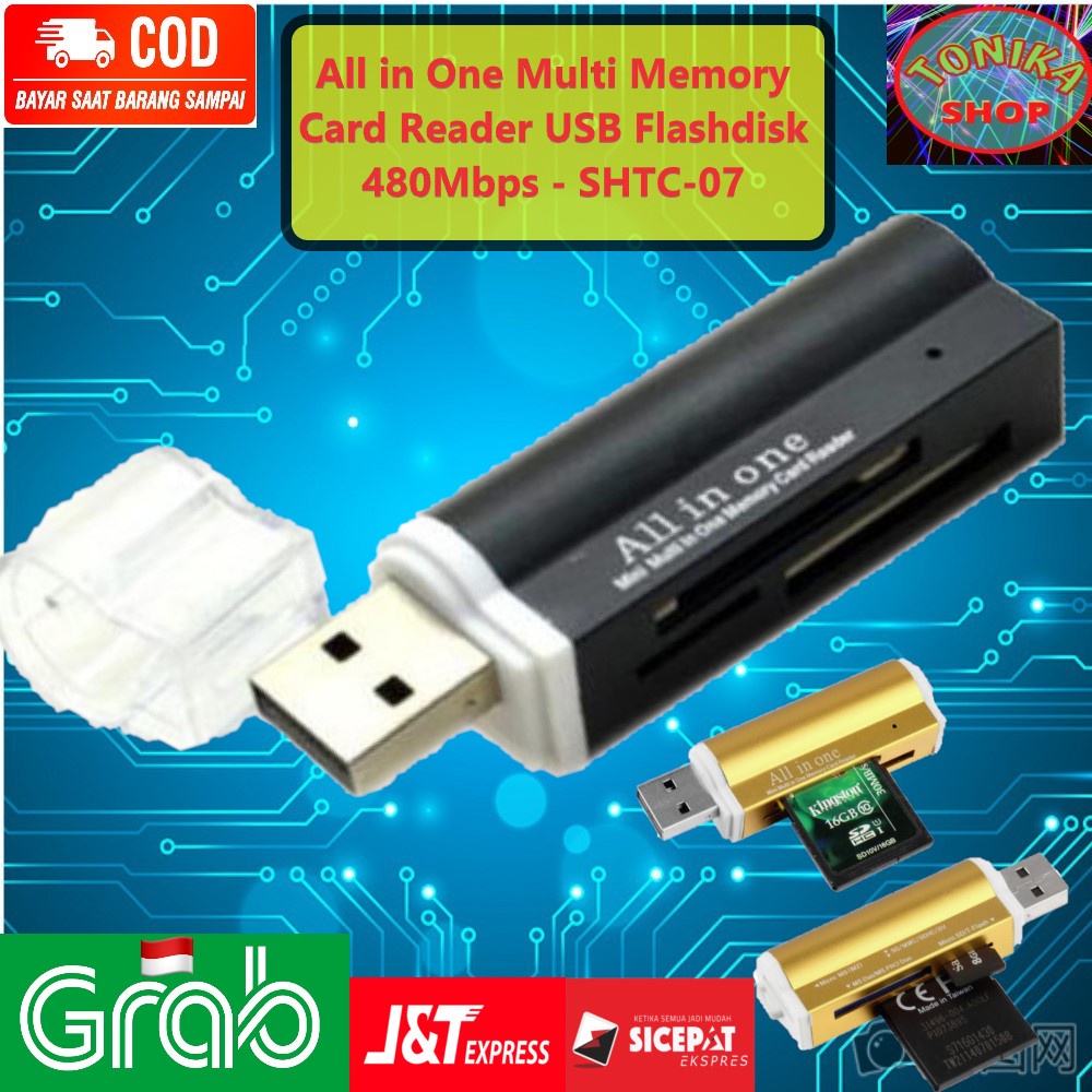 All in One Multi Memory Card Reader USB Flashdisk multi fungsi kecepatan 480Mbps