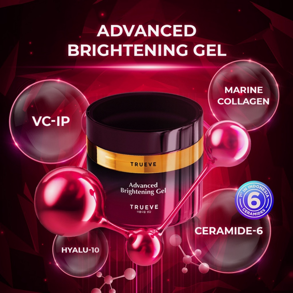 [ FREE GIFT ] Trueve Advanced Brightening Moisturizing Gel, Barrier Complex Moisturizing Gel, Moisturizer Gel Trueve Original BPOM