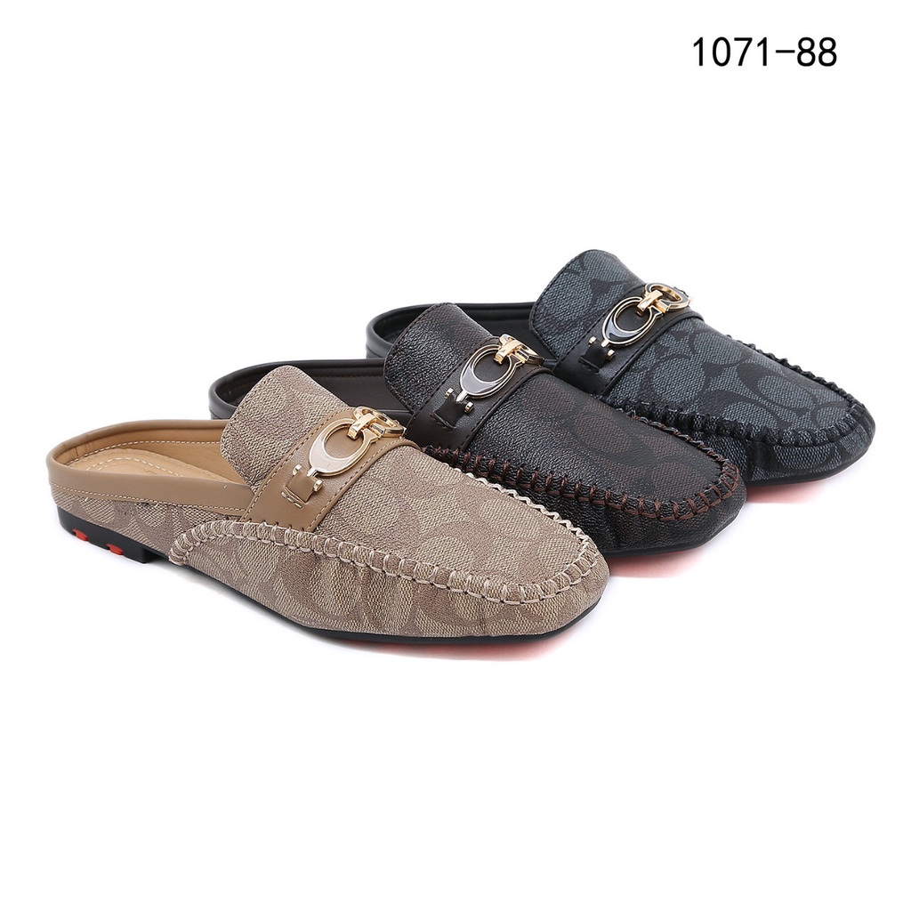 CCH Signature Canvas Flat Mules 1071-88