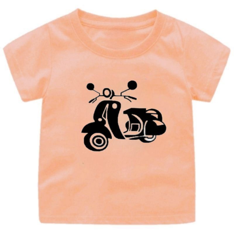 BAJU KAOS ANAK GAMBAR (VESPA)CEWEK-COWOK 1-12TAHUN FASHION ANAK TERBARU