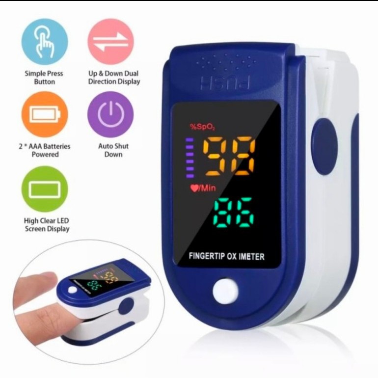 Oximeter Pulse LK 87 Oxymeter finggertrip alat ukur Jantung dan Oxigen