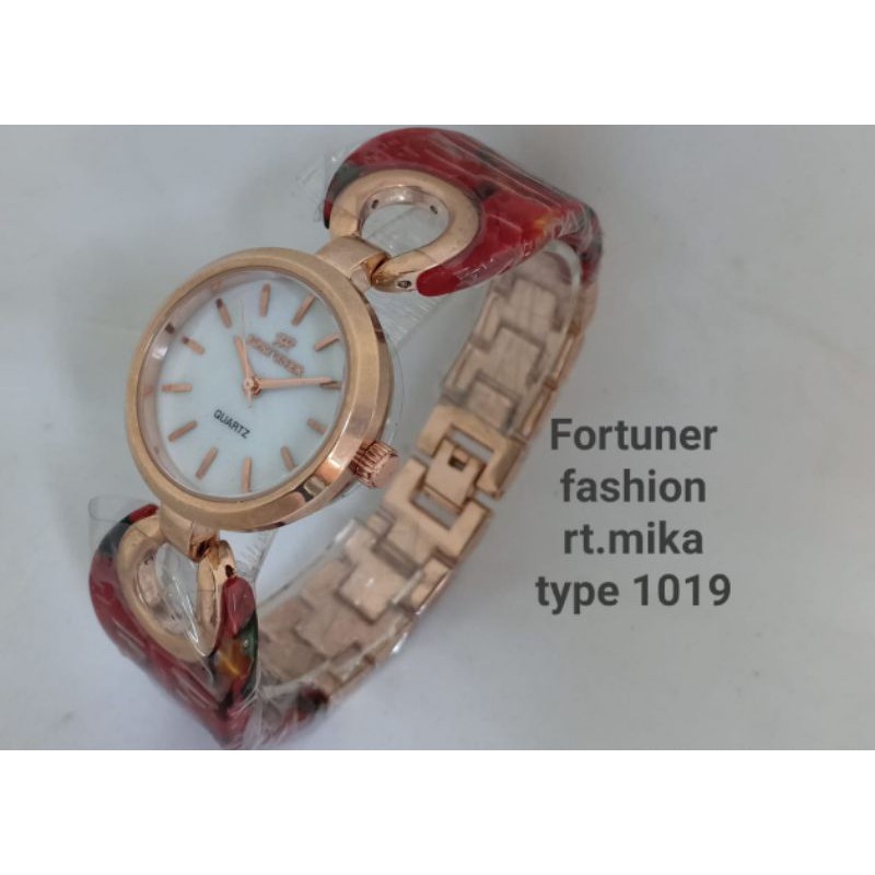 Jam Tangan Wanita Fortuner Original RT1019 Case Rosegold