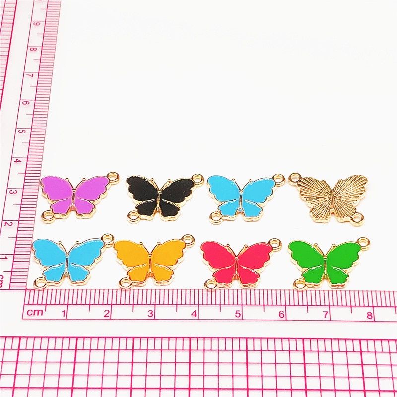 Charm Bandul Enamel Kupu Kupu Butterfly Warna Epoxy