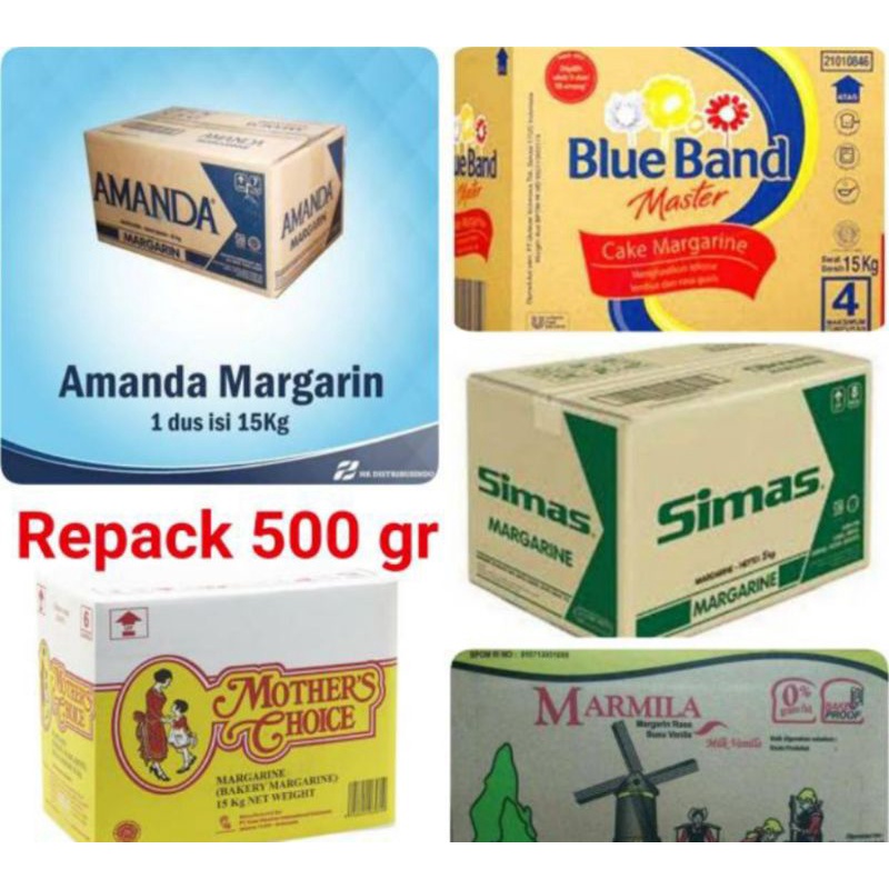 

MARGARINE MARGARIN 250 GR MENTEGA MENARA AMANDA BLUEBAND SIMAS MOTHER CHOICE