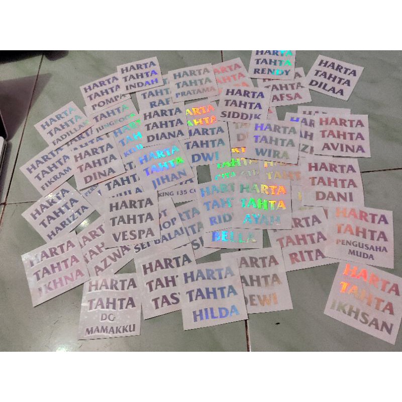 Stiker Viral Stiker Harta Tahta Stiker Hologram Maxdecal-1
