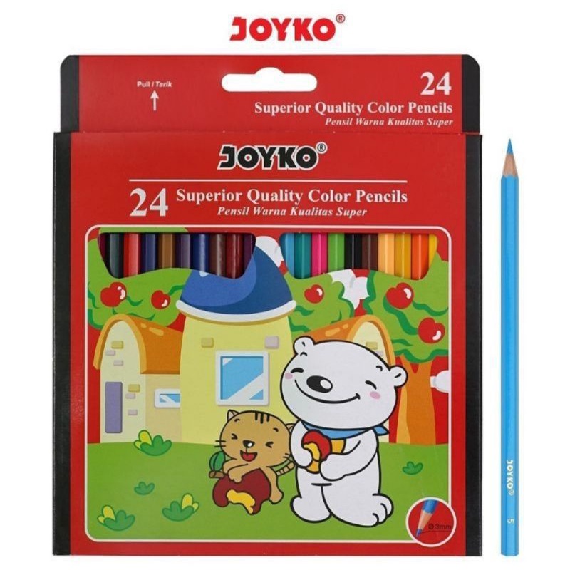 

Pensil Warna Joyko 24 Warna Panjang CP-24PB